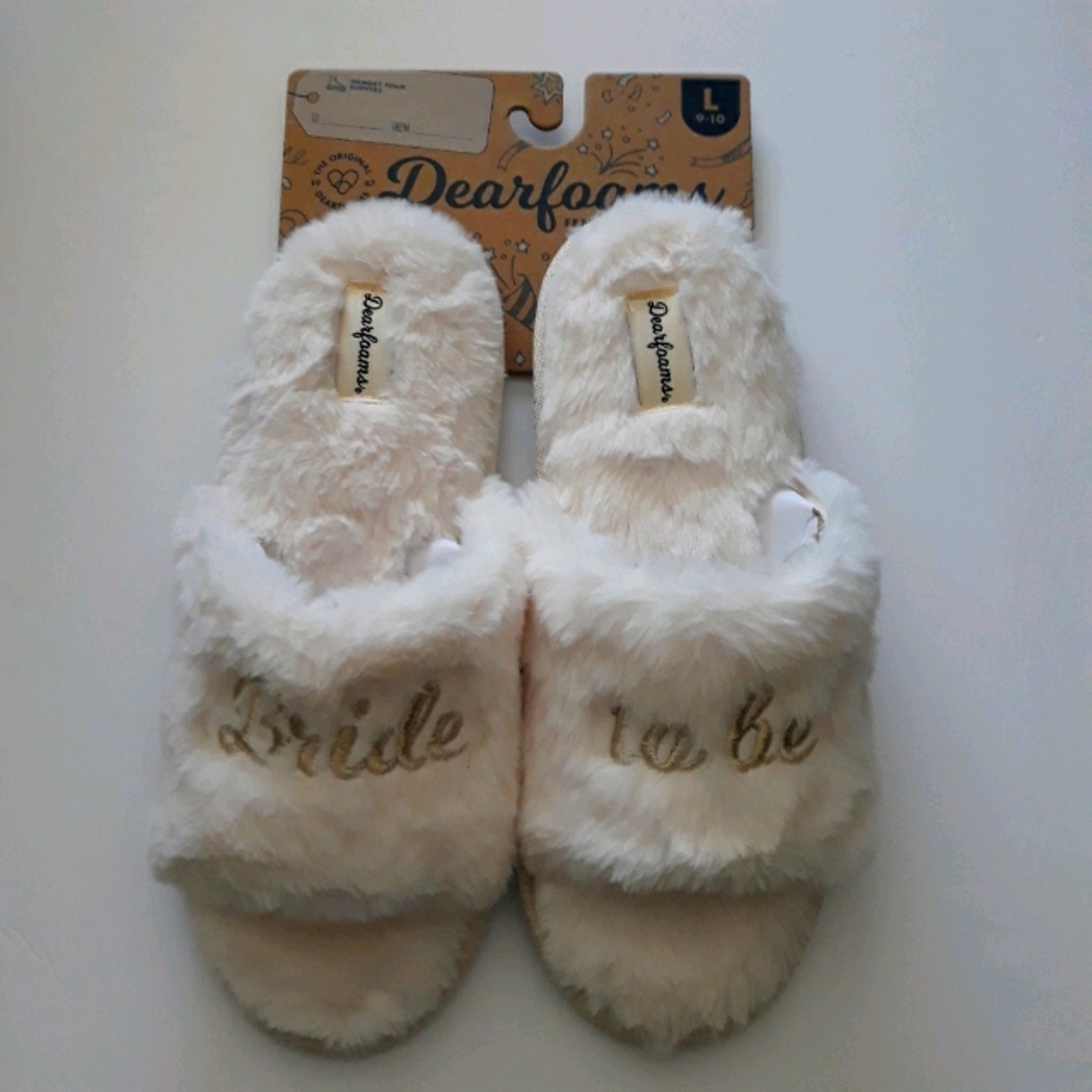 (New) Dearfoams Slippers "Bride to be"